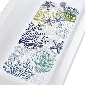 Extra Long Non Slip Bathtub Mat 40x16 Shower Floor Mat Suction Cups Kids